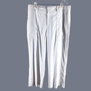 Club Monaco NWT Linen Blend Wide Leg Hadarah Pants w/ Deep Side Pockets Size 14